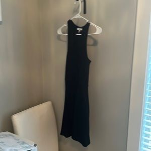 Black razor back dress with pockets